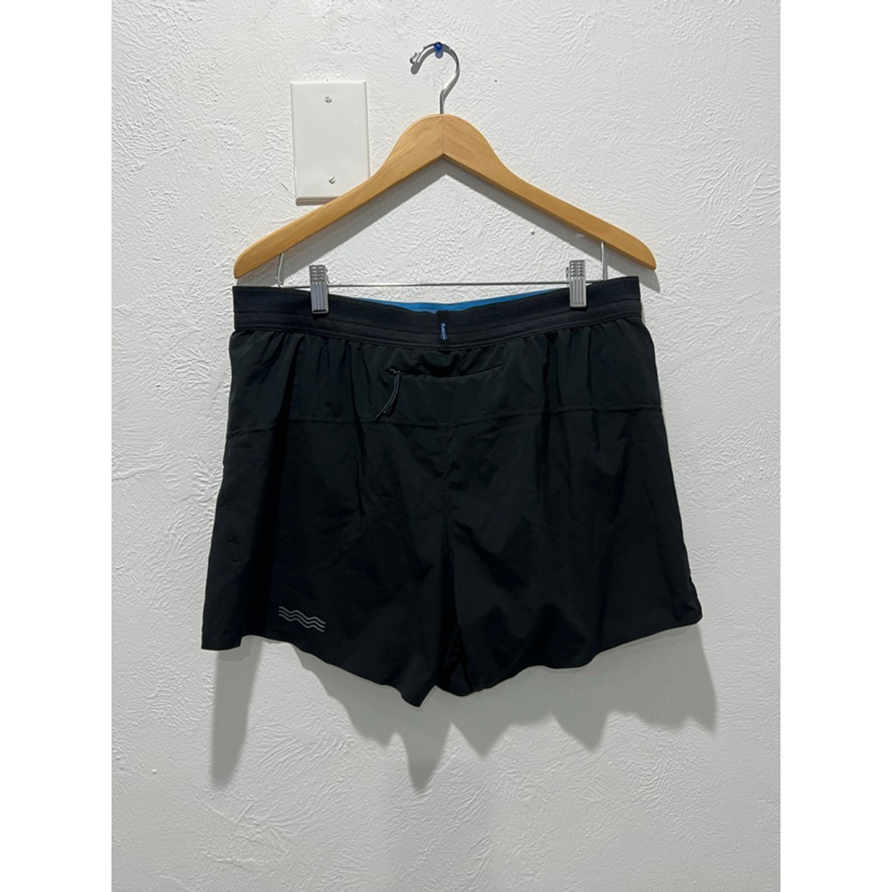 Men's Janji AFO Black Athletic Shorts with Blue Accents Size L - Picture 3 of 10